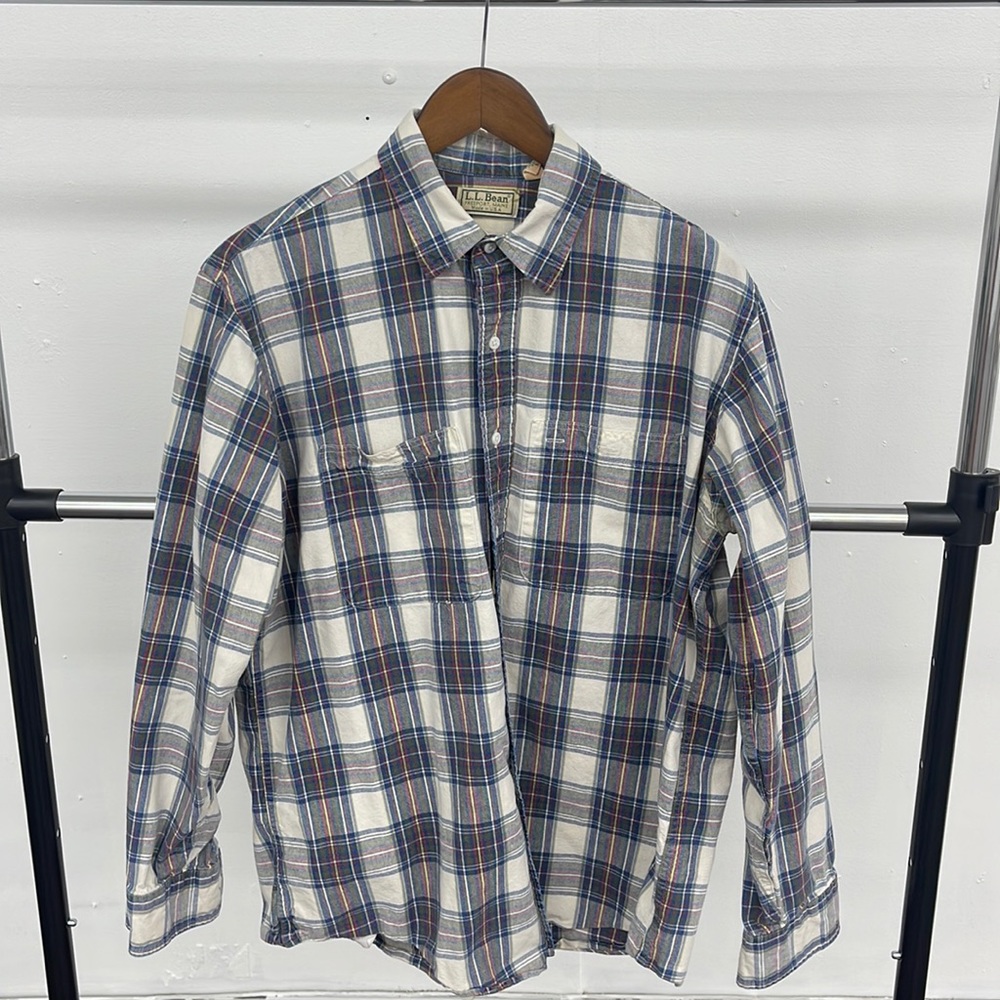 LL Bean Plaid Button Down
